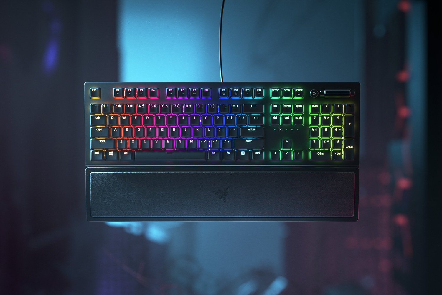 Razer BlackWidow V3 Mechanical Gaming Keyboard, RGB LED light, Nordic, Wired, Black