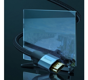 Baseus Kabelis HDMI-HDMI kištukai 5.0m (HDMI 2.0 4K 60Hz), tamsiai pilkas