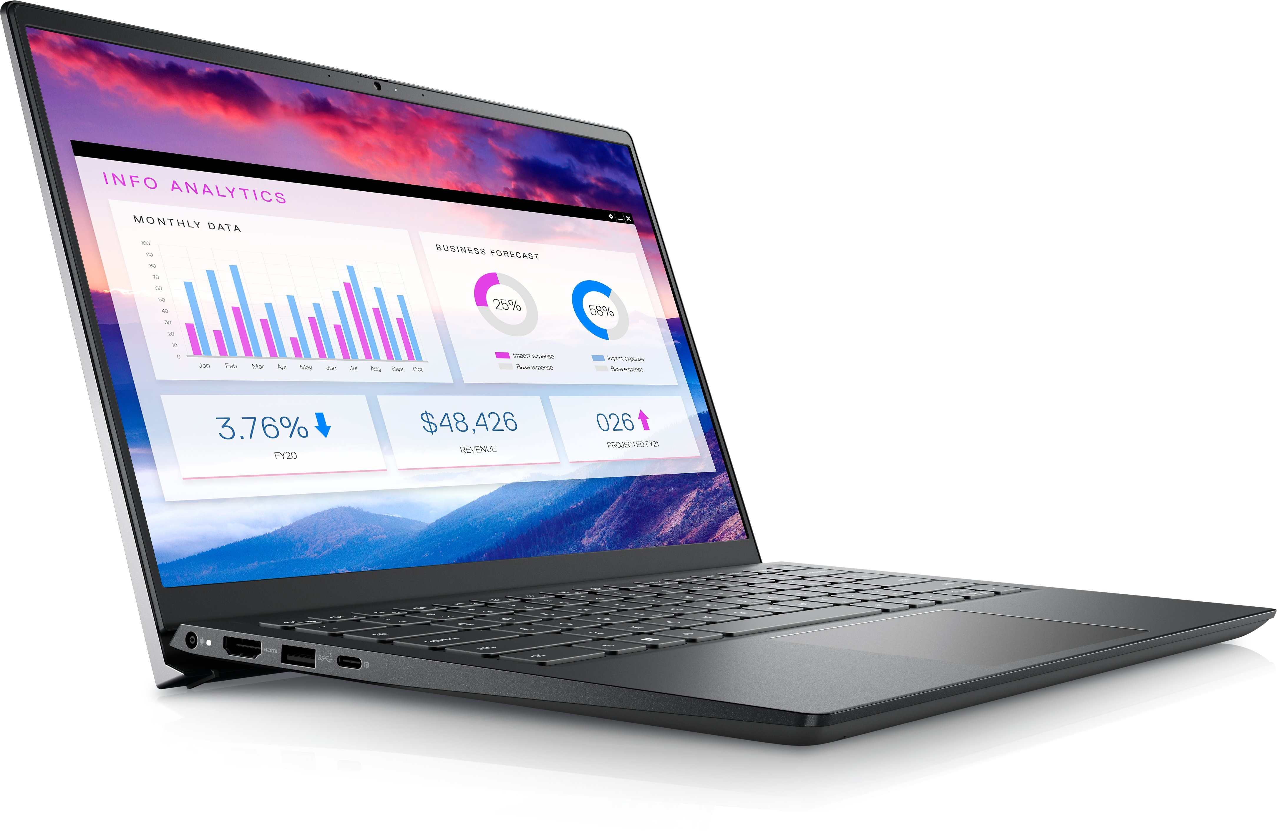 Dell Vostro 14 5410 AG FHD i5-11300H/16GB/512GB/NVIDIA GF MX450 2GB/Ubuntu/ENG backlit kbd/Grey/FP/3Y Basic OnSite