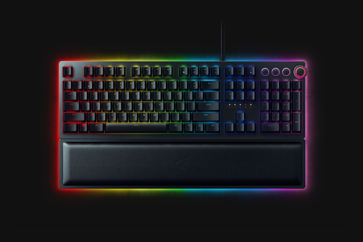 Razer Huntsman Elite, Gaming, Nordic, Opto-Mechanical, RGB LED light Yes, Wired, Black