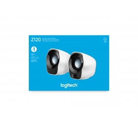 Garso kolonėlės Logitech Z120 2.0 1.2Watt USB (980-000513), juodai/balta