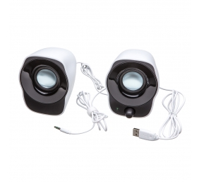 Garso kolonėlės Logitech Z120 2.0 1.2Watt USB (980-000513), juodai/balta