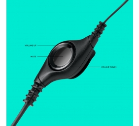 Ausinės Logitech H390 USB (981-000406), juodos