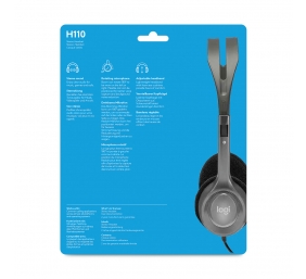 Ausinės Logitech H110 Stereo (981-000271)