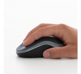 Pelė belaidė Logitech M185 USB (910-002239),  juoda/mėlyna