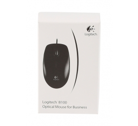 Pelė optinė Logitech B100 USB for Business (910-003357), juoda