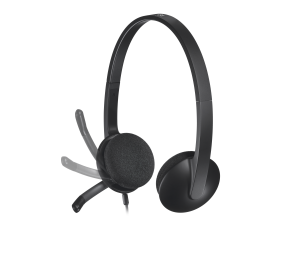 Ausinės Logitech H340 USB (981-000475), juodos