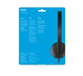 Ausinės Logitech H340 USB (981-000475), juodos