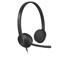 Ausinės Logitech H340 USB (981-000475), juodos