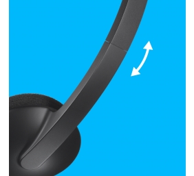 Ausinės Logitech H340 USB (981-000475), juodos