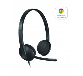 Ausinės Logitech H340 USB (981-000475), juodos