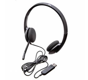 Ausinės Logitech H340 USB (981-000475), juodos