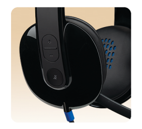 Ausinės Logitech H540 USB (981-000480), juodos