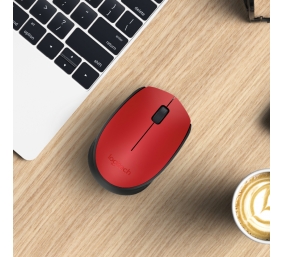Logitech M171 Wireless (910-004641), bevielė pelė, raudona