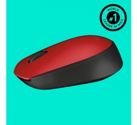 Logitech M171 Wireless (910-004641), bevielė pelė, raudona