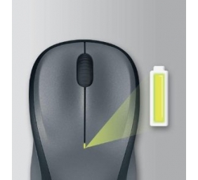 Pelė belaidė Logitech M235 Wireless EWR2 (910-002201),  juoda/pilka