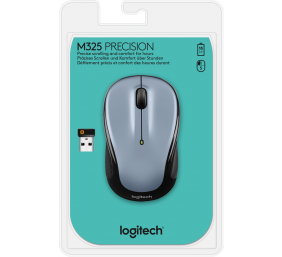 Pelė belaidė Logitech M325 Wireless WER (910-002334),  šviesiai sidabrinė