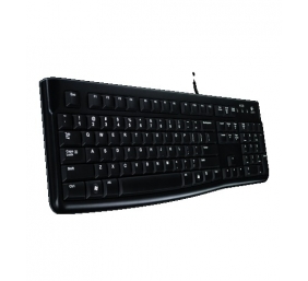 Logitech K120 USB - EER (RUS) (920-002506), laidinė klaviatūra, juoda