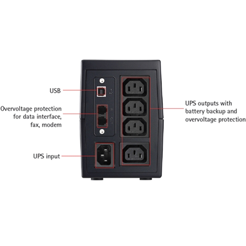 AEG UPS Protect alpha 600 600 VA, 360 W, 280 V